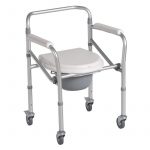 SILLA CON INODORO Y RUEDAS PLEGABLE 2171